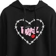 thumbnail image 3 of Bratz - Bratz Original Logo - Barbed Wire Heart - Juniors Cropped Pullover Hoodie, 3 of 5