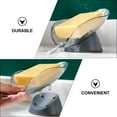 thumbnail image 4 of 2pcs Creative Bathroom Soap Box with Water Draining Storage Rack for Home Blue, 4 of 6
