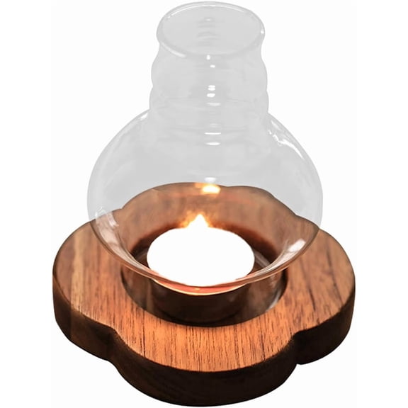 Tea Light Candle Holder with Glass for home kitchen prep, cooking, glass votive holder