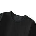 thumbnail image 3 of Big & Tall Fleece Lined Base Layers Tops Mens Long Sleeve Thermal Underwear Shirts Cold Weather Gear Snow Wear Black, XL, 3 of 6