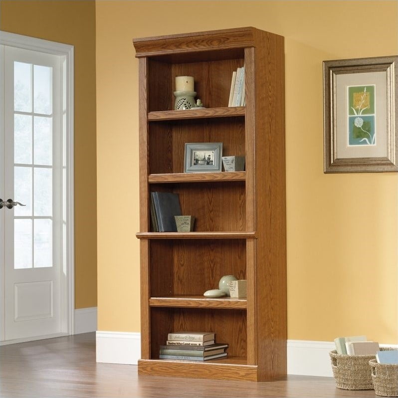 Sauder Orchard Hills 5 Shelf Bookshelf In Carolina Oak Walmart