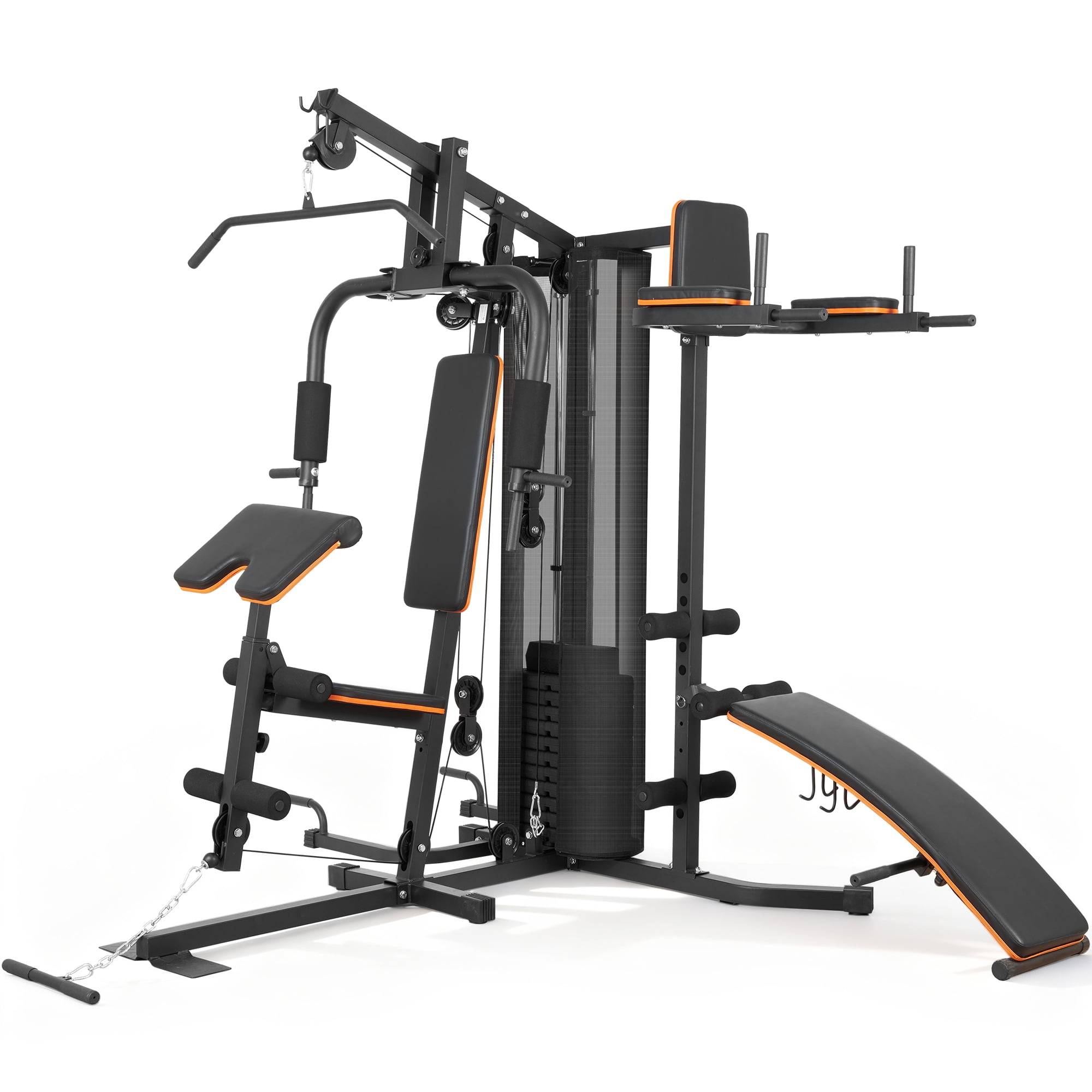 Naipo Home Gym Station with Multifunctional All in One Home Gym 300 lbs Weight Capacity Sturdy Stable Structure Clear Assembly Guide for Beginner Users