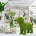 thumbnail image 6 of LOLIPPYY 1Pc European Style Dog Figurine Outdoor Decor with Yarn Flocking, Cute Pet Ornament for Garden or Home, 6 of 7