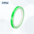 thumbnail image 3 of Uxcell 3 rollos de cinta reflectante 0.4" x 315" adhesivos de alta visibilidad para camiones de remolque y bicicletas, verde, 3 of 7