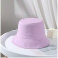 thumbnail image 4 of CoCopeaunts Bucket Hat for Kids Spring Summer Solid Color Fisherman Hat Girl Packable Outdoor Sun Protection Cotton Basin Hat, 4 of 8