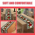 thumbnail image 2 of Christmas Table Runner Tablecloth Ornament Burlap Decor Placemats for Party Decorations Dining Room, 2 of 6