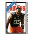 thumbnail image 3 of NFL Cleveland Browns - Myles Garrett Feature Series 25 Wall Poster, 22.375" x 34" Framed, 3 of 5