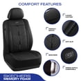 thumbnail image 3 of Fundas de asiento de coche impermeables de piel sintética de lujo de Skechers, 3 of 7