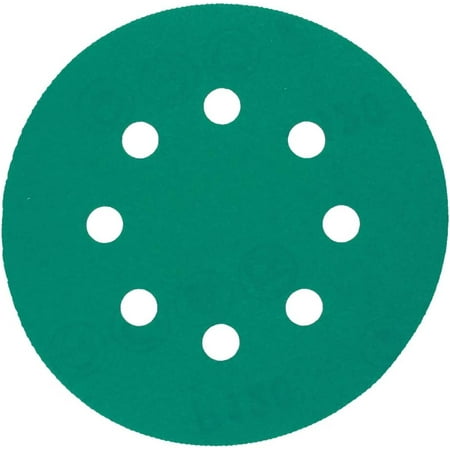 

5 8 Hole Hook and Loop Sanding Discs 120Grit Aluminum Oxide Sandpaper for Random Orbit Sander Auto Wet and Dry Polishing Gold 5pcs