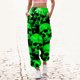 thumbnail image 1 of WILLBEST Pantalones Casuales para Mujer, Pantalones Deportivos con Estampado de Halloween, Ajuste Atlético, Cintura Alta, Pantalones Deportivos con Bolsillos para Actividades Activas Chica, 1 of 3