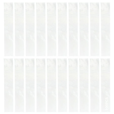 100 Pcs 5.9 in x 31.5 in PE Long Clear Plastic Bags, Heavy Duty Waterproof Storage Sleeves for Posters, Artwork, Yoga Mats, and Large Items, 6 Mil Thickness, Transparent Design