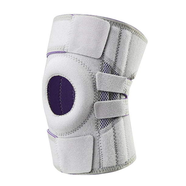 Rodillera ajustable, rodillera, rodillera, estabilizador de ligamentos deportivos gris claro