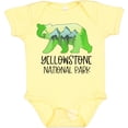 thumbnail image 3 of Inktastic Yellowstone National Park Mountains and Bear Shape Boys or Girls Baby Bodysuit, 3 of 5