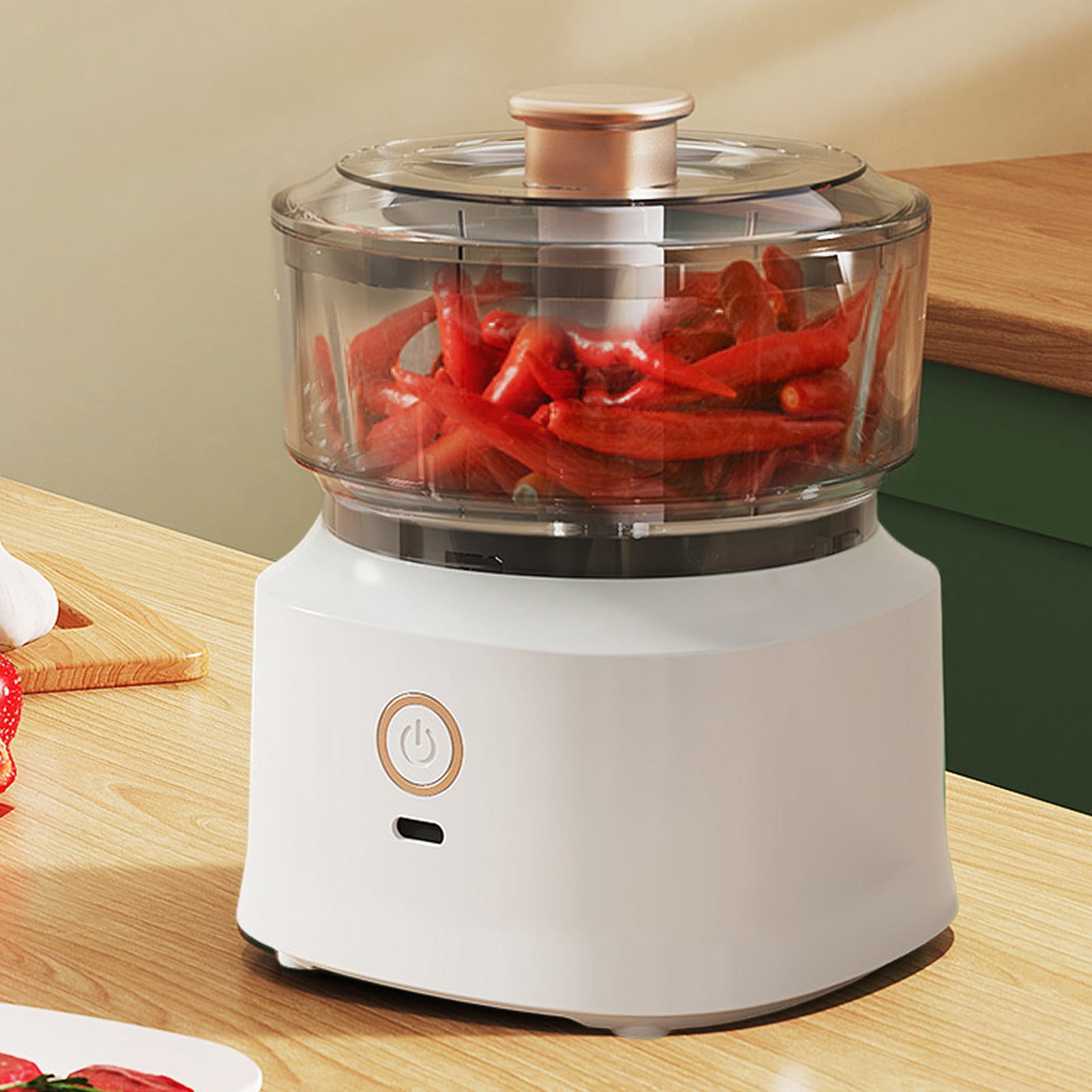 Naierhg Multifunctional Household Electric Meat Grinder with Sharp Blade One-key Start Detachable Garlic Chopper Mini Food Processor