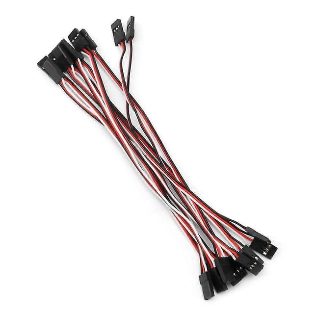 10pcs 10cm Quadcopter Extension Servo Lead Futaba Jr Male To Male Wire Cable Rc