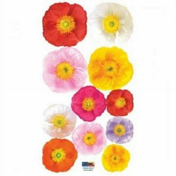 Wall Deco Sticker ASSORTED FLOWERS 184-SS58210 - S