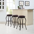 thumbnail image 3 of Crosley Furniture Kemper Swivel Counter Height Bar Stool, 3 of 8