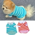 thumbnail image 1 of SPRING PARK Dog Striped T-Shirt for Small Medium Dogs,Dog Cute Shirts,Breathable Cotton Vest, 1 of 7
