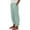 Green 1, variant on hotojiny Wide Leg Pants for Womens Elastic Waisted Cropped Casual Trousers Striped Loose Beach Pants with Pockets