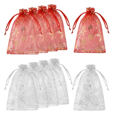 Efavormart 10PCS IVORY Organza Gift Bag Drawstring Pouch Wedding Favors ...