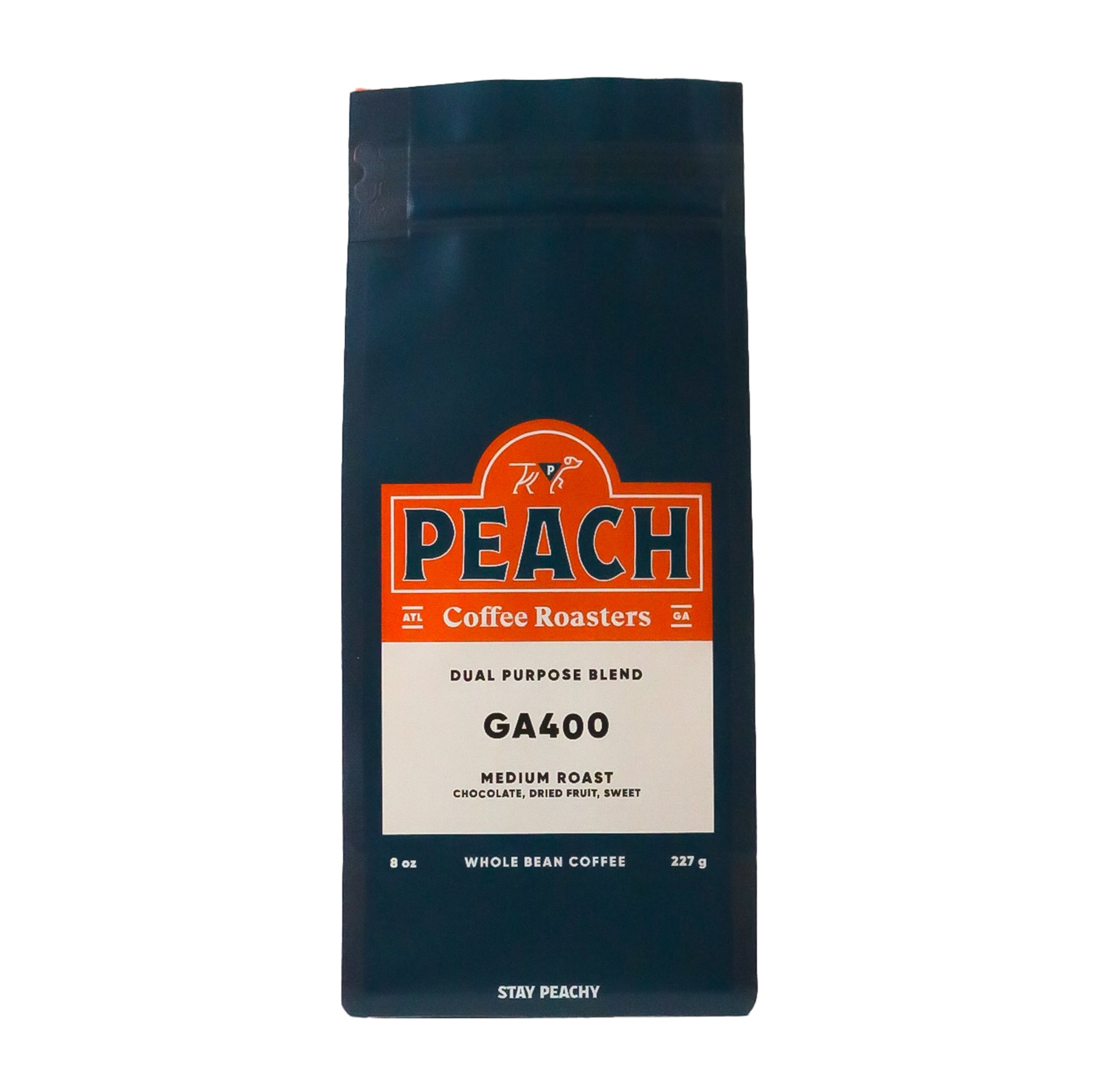 Local Peach Coffee Roasters, GA 400 Blend, Medium Roast, Whole Bean Coffee, 8oz