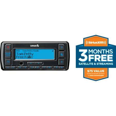 SiriusXM-SSV7V1 Stratus 7 Satellite Radio with Vehicle Kit (Black) with Free 3 Months Satellite and Streaming (Best Xm Radio Receiver)