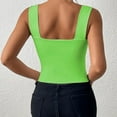 thumbnail image 4 of TMOYZQ Women's Sleeveless Tank Square Neck Strappy Double Layer Workout Fitness Casual Basic Crop Tops 2025, 4 of 4