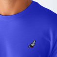 thumbnail image 5 of Dalix Pigeon Embroidered Cotton Tee Lightweight Jersey Mens in Royal Blue S Small, 5 of 5
