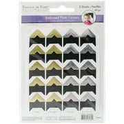 Multicraft Imports MultiCraft Embossed Photo Corners-Gold & Silver, 40pcs