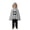 Grey, variant on Boy Halloween Outfit Unisex Ghost Face Kids Hooded Cape Pants Two Piece Set Girls 6-7 Years
