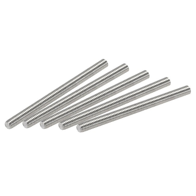 Unique Bargains M3 x 1.57' Fully Threaded Rod 304 Stainless Steel Right Hand Threads 10 Pack