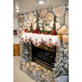 thumbnail image 2 of Embroidered Christmas Holiday Poinsettia Mantel Scarf (19" x 90"), 2 of 4