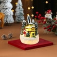 thumbnail image 1 of Glowing Resin Santa House Christmas Ornament, Glowing Resin Small House, Santa Claus Gift, Christmas Decorations, Holiday Home Decor, Festive Night Lights, for Bedroom, Clear Resin Material, 6-inch, 1 of 8