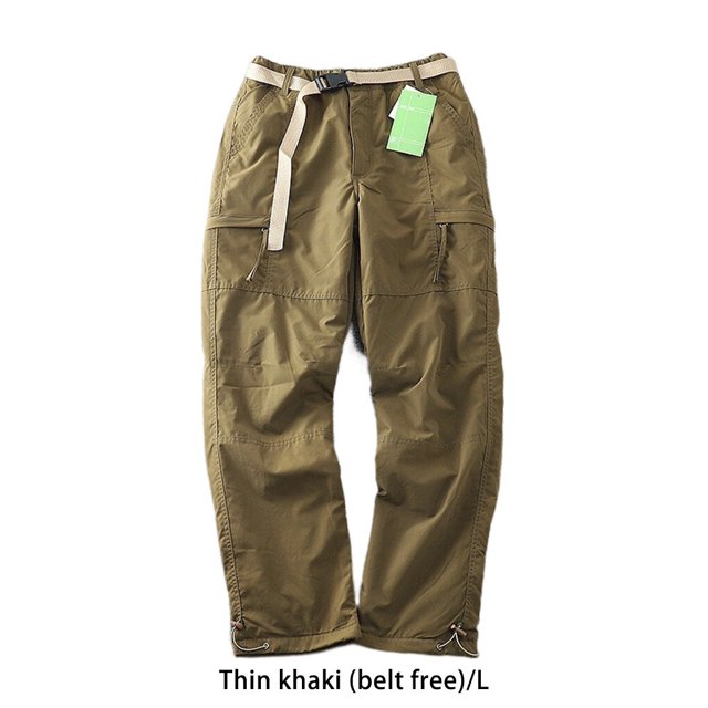 Shell Pants Hiking Trousers Camping Solidness Hunting Equipment Outfit Protector Multipurpose Multi Bag Overalls Solidness Hunting Equipment Khaki L