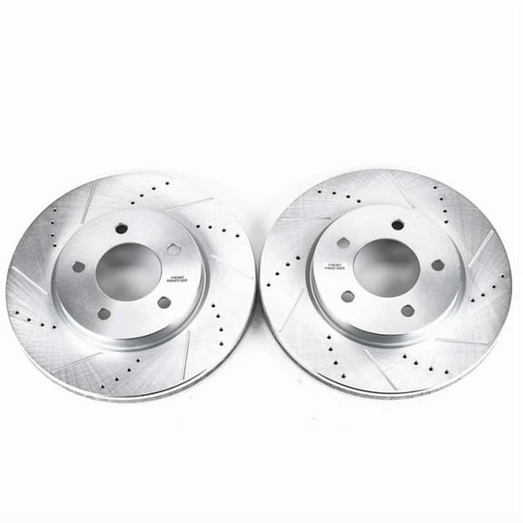 Power Stop AR8758XPR Evolution Drilled & Slotted Rotors -Front