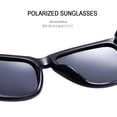 thumbnail image 2 of Gafas de sol Joopin negras polarizadas con protección UV400 cuadradas, 2 of 6