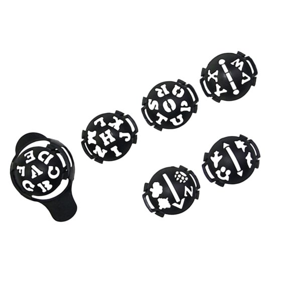 Golf Practice Marker, Line Drawing Stencils, Curved Fit Holder, Aiming Reference Accessory, Manual Setup Template Layout, Portable