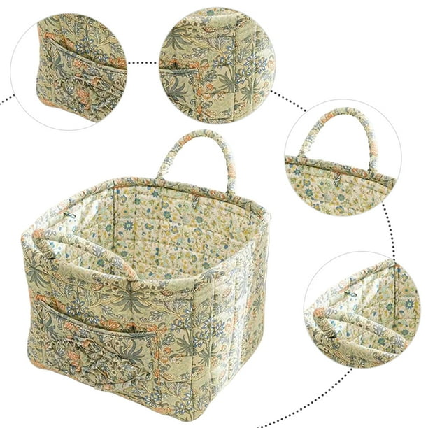 Canasta Almacenamiento Boho Filsed Acolchada Con Lavandería (4199)