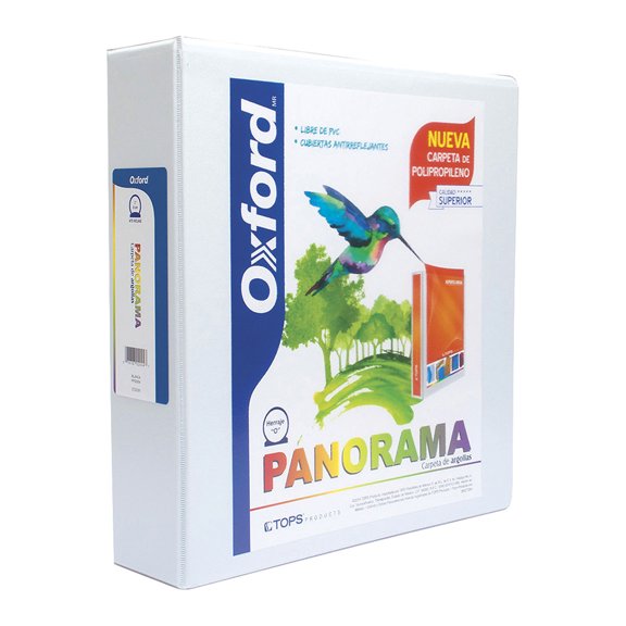 Carpeta de Argollas Panorama OXFORD 2 Pulgadas Color Blanco