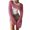 Y1-Pink, variant on Women's Sweater Rainbow Hollow Out Long Sleeve Cutout Knitted Cover-Ups y2k Mesh Cropped Blouse Fall Knitwear