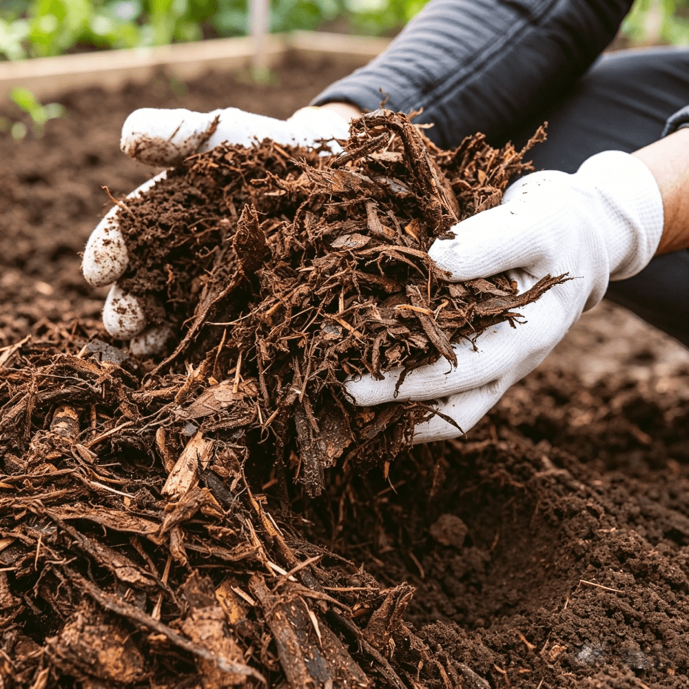Wjsp Brown Wood Mulch 1 Cu ft for Landscaping Gardens
