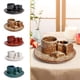 thumbnail image 1 of Quemador de cerámica con soporte para varillas de incienso | Bandeja recolectora de cenizas de doble orificio para velas, salvia | Base ponderada estable | Hogar, Yoga, Decoración de oficina |, 1 of 5