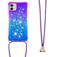 thumbnail image 3 of Funda para iPhone 11 Brillantina Líquida Divertida Reluciente y con Cristales en Movimiento Cuerpo Cruzado con Cordón Ajustable, 3 of 5