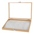 thumbnail image 1 of Caja organizadora de joyas de madera maciza Salvador 20 exhibidores, 1 of 8