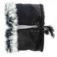 thumbnail image 4 of Guantes de piel sintética de conejo de Greyghost para mujer, sin dedos, cálidos, de gamuza y cuero, suaves y cálidos, para invierno, 11 colores, 4 of 5