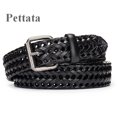 thumbnail image 4 of Pettata Fashion Men's Braided Belt Leather Strap For Jeans, 4 of 4