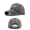 thumbnail image 5 of Vintage Baseball Hats for Men American Flag Patch Breathable Mesh Classic Baseball Caps Adjust Cotton Running Ball Hats Black, 5 of 8