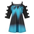 thumbnail image 3 of Fiudx Ropa de Mujer Moda Mujer Verano Manga Corta Sin Tirantes Estampados Tops Camiseta Suelta, 3 of 6