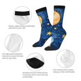 thumbnail image 4 of Fotbe Planets And Stars1 Calcetas Largas con Estampado para Hombre y Mujer – Calcetas de Compresión Transpirables y Elásticas, Viajar y Uso Diario Talla 5-11, 4 of 6