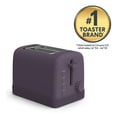 thumbnail image 2 of bella 2-Slice Toaster, 6 Setting Shade Control with Reheat, Cancel, Bagel & Defrost Buttons, Removable Crumb Tray, Anti Jam & Auto Shutoff, Plum, 2 of 9